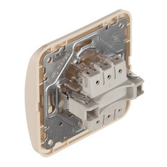 Выключатель Makel Mimoza трехклавишный встраиваемый бежевый (25092) - фото 5