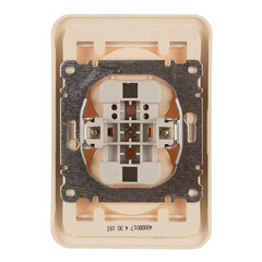 Розетка Makel Mimoza встраиваемая бежевая (25017) - фото 3