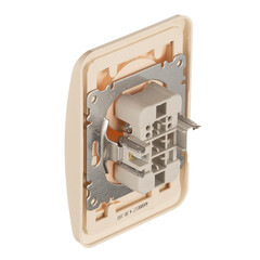 Розетка Makel Mimoza встраиваемая бежевая (25017) - фото 4