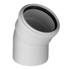 Отвод Ostendorf SKB d110 мм 30° пластиковый бесшумный для внутренней канализации (335110) - фото 1