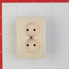 Розетка Makel Mimoza встраиваемая бежевая (25017) - фото 5