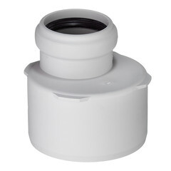 Переходник Ostendorf SKR d58х110 мм пластиковый эксцентрический бесшумный для внутренней канализации (335720) - фото 1