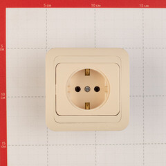 Розетка Makel Mimoza встраиваемая бежевая керамика (25008) - фото 5