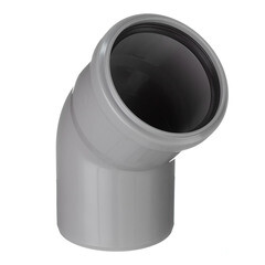 Отвод Ostendorf HTB d75 мм 45° пластиковый для внутренней канализации (113120) - фото 1