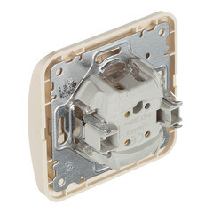 Выключатель Makel Mimoza двухклавишный встраиваемый бежевый (25003) - фото 5