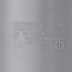 Муфта Ostendorf HTMM d75 мм пластиковая для внутренней канализации (113510) - фото 2