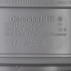 Муфта Ostendorf HTSM d110 мм пластиковая для внутренней канализации (115750) - фото 2