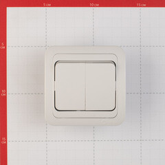 Выключатель Makel Mimoza двухклавишный встраиваемый белый (12003) - фото 5