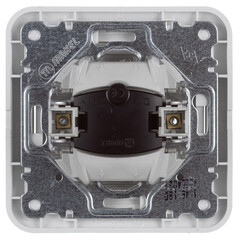 Выключатель Makel Mimoza одноклавишный встраиваемый белый с подсветкой (12021) - фото 5