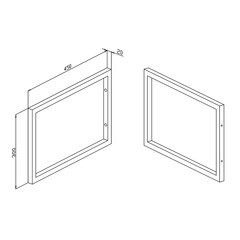 Кронштейн для столешницы 45х30х2 см черный АСБ-Мебель (30320) (2 шт.) - фото 4