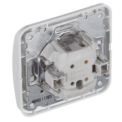 Выключатель Makel Mimoza одноклавишный встраиваемый белый (12001) - фото 4