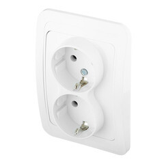 Розетка Makel Mimoza встраиваемая белая (12082) - фото 4