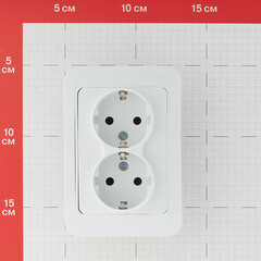 Розетка Makel Mimoza встраиваемая белая (12082) - фото 2