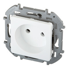 Розетка Legrand Inspiria встраиваемая белая (673710) - фото 4