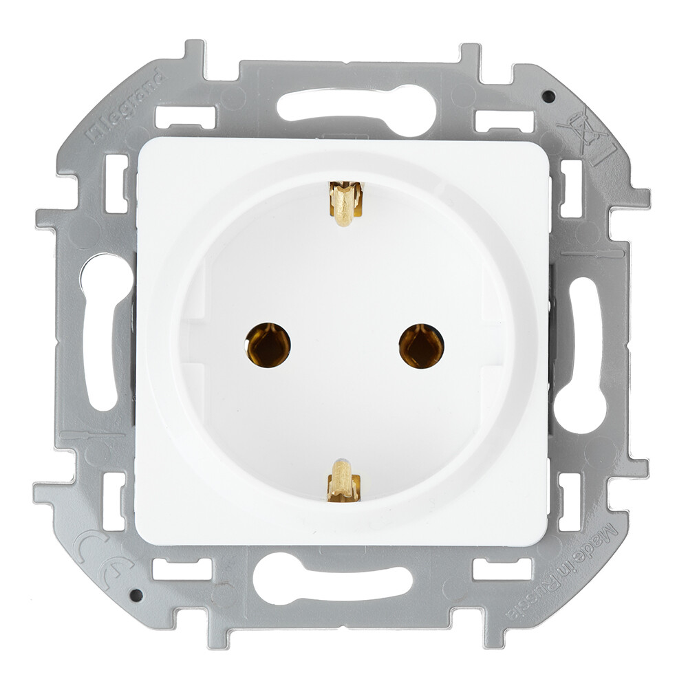Изображение товара Розетка Legrand Inspiria встраиваемая белая (673720)