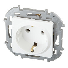 Розетка Legrand Inspiria встраиваемая белая (673720) - фото 2