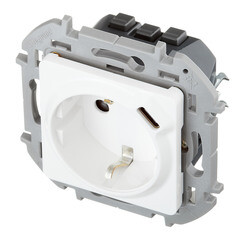 Розетка Legrand Inspiria встраиваемая белая с USB Type-C (673770) - фото 5