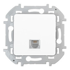 Розетка телефонная Legrand Inspiria встраиваемая белая RJ11 (673820)