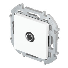 Розетка телевизионная Legrand Inspiria встраиваемая белая (673850) - фото 4