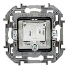 Розетка телевизионная Legrand Inspiria встраиваемая белая TV-SAT (673880) - фото 3