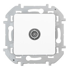 Розетка телевизионная Legrand Inspiria встраиваемая белая (673860) - фото 1