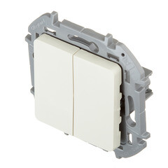 Выключатель Legrand Inspiria двухклавишный встраиваемый слоновая кость (673621) - фото 4