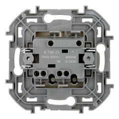 Выключатель Legrand Inspiria двухклавишный встраиваемый слоновая кость (673621) - фото 3