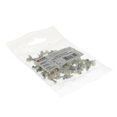 Скобы для крепления кабеля плоские EKF PROxima 4 мм полипропиленовые белые (50 шт.) (plcn-ss-4) - фото 2