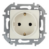 Розетка Legrand Inspiria встраиваемая слоновая кость с заземлением (673721)