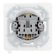 Розетка Legrand Inspiria встраиваемая слоновая кость со шторками с крышкой (673741) - фото 4