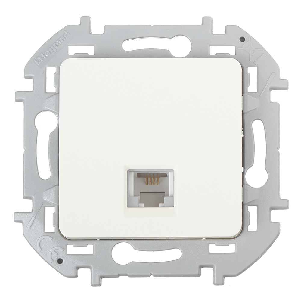 Изображение товара Розетка телефонная Legrand Inspiria встраиваемая слоновая кость RJ11 (673821)