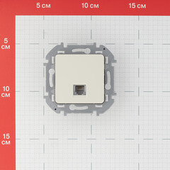 Розетка телефонная Legrand Inspiria встраиваемая слоновая кость RJ11 (673821) - фото 2