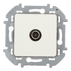 Розетка телевизионная Legrand Inspiria встраиваемая слоновая кость (673851) - фото 1