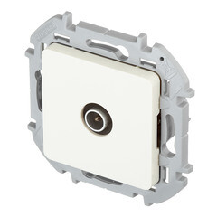 Розетка телевизионная Legrand Inspiria встраиваемая слоновая кость (673851) - фото 2