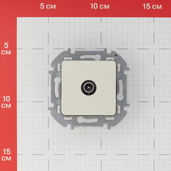 Розетка телевизионная Legrand Inspiria встраиваемая слоновая кость (673861) - фото 2