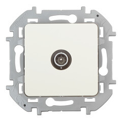 Розетка телевизионная Legrand Inspiria встраиваемая слоновая кость (673871) - фото 1