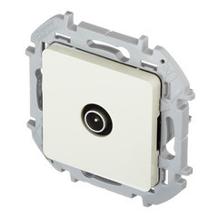 Розетка телевизионная Legrand Inspiria встраиваемая слоновая кость (673871) - фото 4