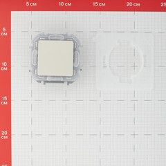 Переключатель Legrand Inspiria одноклавишный встраиваемый слоновая кость (673671) - фото 2