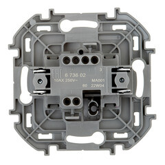 Выключатель Legrand Inspiria одноклавишный встраиваемый алюминий (673602) - фото 4