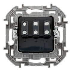 Выключатель Legrand Inspiria трехклавишный встраиваемый алюминий (673642) - фото 2