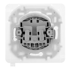 Розетка Legrand Inspiria встраиваемая алюминий со шторками с крышкой (673742) - фото 3