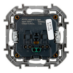 Розетка Legrand Inspiria встраиваемая алюминий с USB Type-C (673772) - фото 2