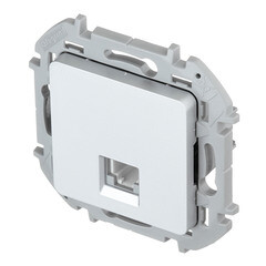 Розетка телефонная Legrand Inspiria встраиваемая алюминий RJ11 (673822) - фото 4