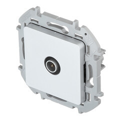 Розетка телевизионная Legrand Inspiria встраиваемая алюминий (673852) - фото 4