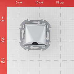 Вывод кабеля Legrand Inspiria встраиваемый алюминий (673892) - фото 2