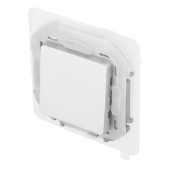 Переключатель Legrand Inspiria одноклавишный встраиваемый алюминий (673672) - фото 4