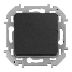 Выключатель Legrand Inspiria одноклавишный встраиваемый антрацит (673603) - фото 1