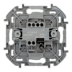 Выключатель Legrand Inspiria одноклавишный встраиваемый антрацит (673603) - фото 2