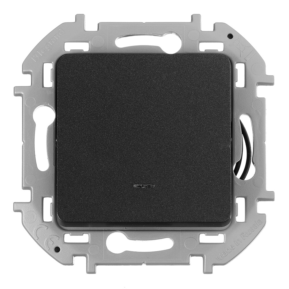 Изображение товара Выключатель Legrand Inspiria одноклавишный антрацит с подсветкой 673613