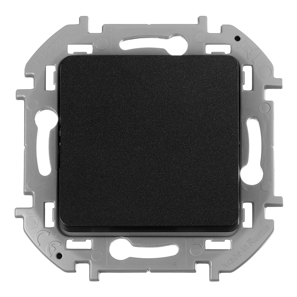 Изображение товара Переключатель Legrand Inspiria одноклавишный антрацит встраиваемый IP20 Россия